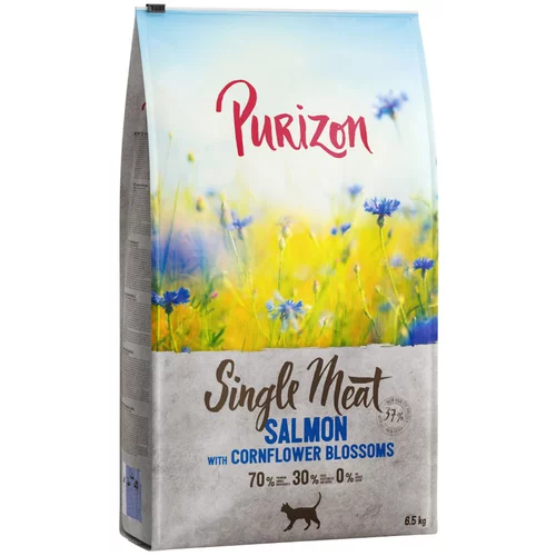 Purizon Single Meat losos s cvetovi plavice - 2 x 6,5 kg
