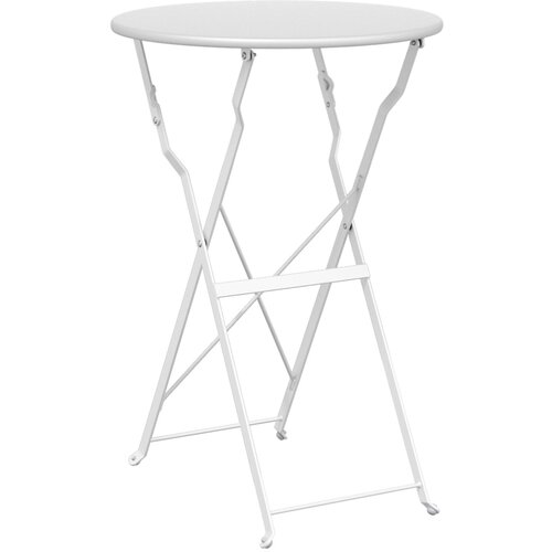 vidaXL Sklopivi Bistro Stol Bijeli Ø50x71 cm Čelik s Praškastim Premazom Cijene