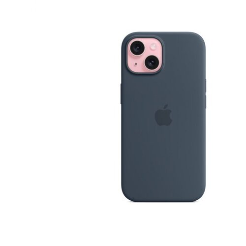 Apple iPhone 15 Silicone Case sa MagSafe-om - Storm Blue Cene