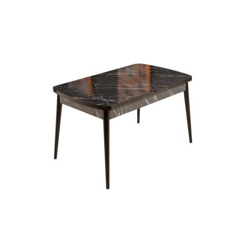 Hanah home produžni trpezarijski sto bendir black Slike