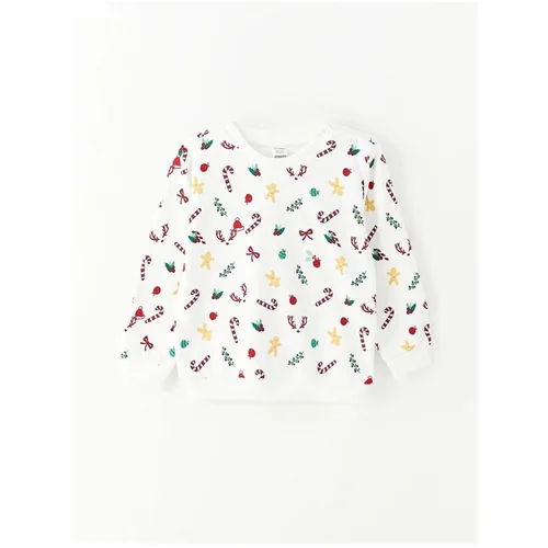 LC Waikiki Crew Neck Long Sleeve Printed Sweatshirt for Baby Boy