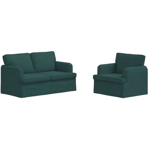 SOFA 2 pcs Tamnozelena Metal Slike