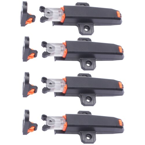 INF 4 Pack Push to Open Zapah za omarice - Samozaklepanje Black, (5000246512) Slike