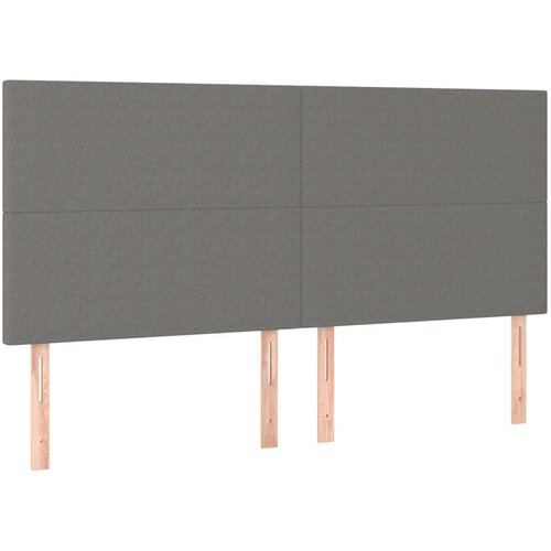  Box spring s madracem LED tamnosivi 180x200 cm tkanina Slike
