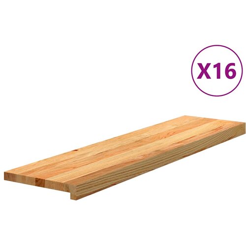  Gazi&scaron;ta stepenice 16 kom svjetlosmeđi 100x30x2 cm masivna hrast Cijene