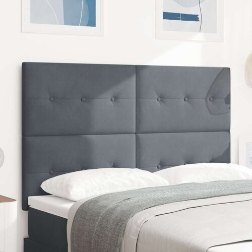  LED vzglavnik Temno siva 72 cm Žamet, (22052902) Slike