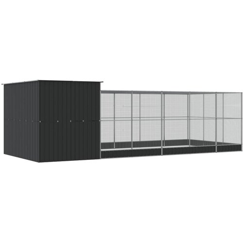  Kavez za ptice s produžetkom srebrni 704x303x216 cm čelični Slike