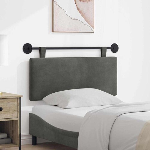  Viseće uzglavlje kreveta Kordura tekstil - Tamno siva 100 cm bez LED Cene