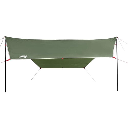  Cerada za kampiranje zelena 430 x 380 x 210 cm vodootporna Slike
