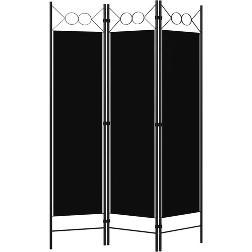 VidaXL Paravan 3-delni črn 120x180 cm Slike