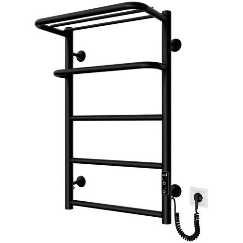  Kupatilski pe&scaron;kirni radijator HOTEL 75W/230V 66x42 cm, nerđajući čelik/crna, desna Cene