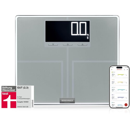 Soehnle Shape Sense Connect 200 Rectangle Silver Electronic personal scale Cijene