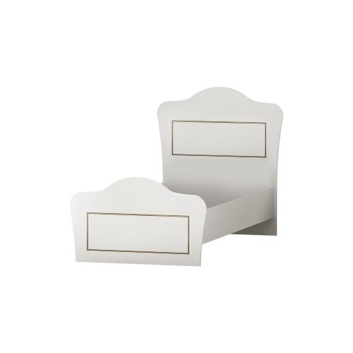 Hanah home Rb-100 Matte White Single Bedstead Slike