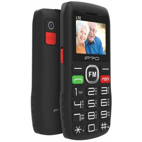 Ipro F188 senior black feature mobilni telefon 2G/GSM/800mAh/32MB/DualSIM/Srpski jezik~1 ( Senior F188 black ) Cene