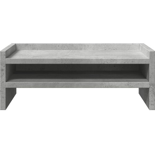  Stalak za monitor siva boja betona 42x24x16 cm drveni Slike