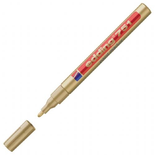 Edding Marker z lakom E-751, 1-2 mm, zlat 10 KOS Slike