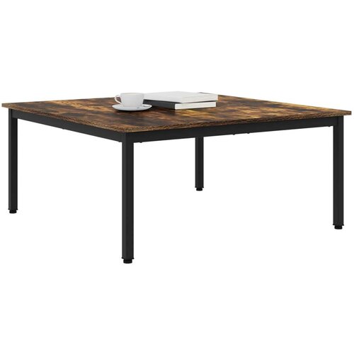  Stolić za kavu Dimni hrast 100 x 100 x 45 cm Konstruirano drvo Slike