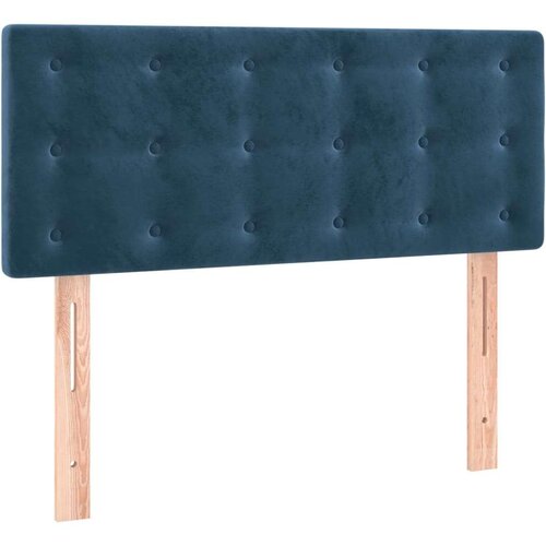 vidaXL Krevet box spring s madracem LED tamnoplavi 80 x 200 cm baršun Cene