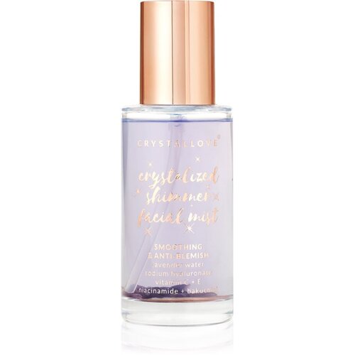 Crystallove Amethyst Shimmer Facial Mist meglica za obraz za pomiritev kože 100 ml Cene