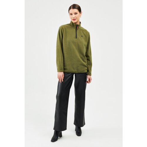 River Club Women&amp;#039;s High Collar Half Zipper Winter Sweatshirt Bpo-001 Slike