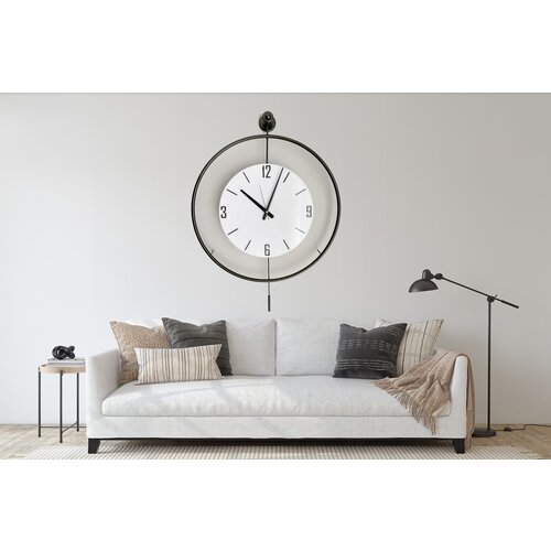 Atelier Del Sofa zidni sat 58x80x7cm Crni Cene