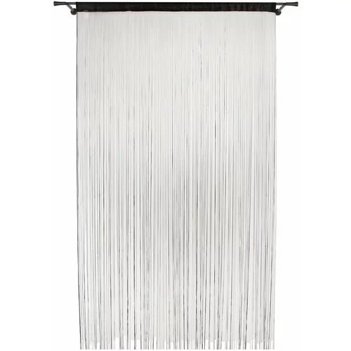 Mendola Fabrics Črna zavesa za vrata 100x200 cm String –