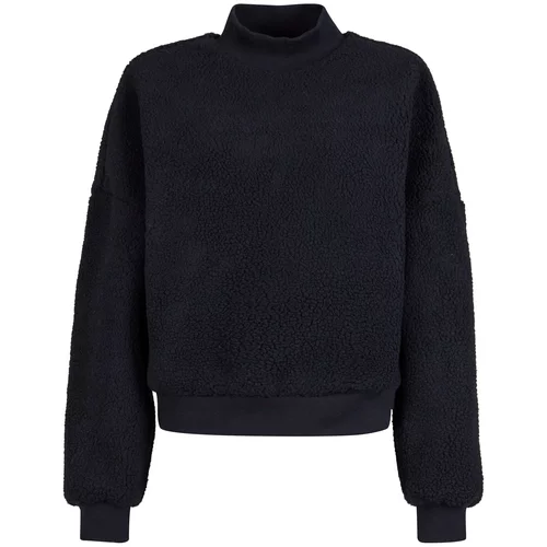 Urban Classics Sweater majica 'Sherpa' crna