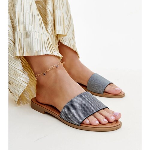 Gemre Black glossy Anilsa slides Cene