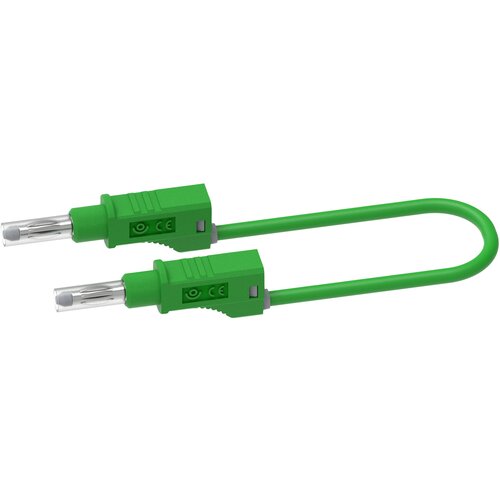 Electro PJP Preskusni kabel z bananastim vtičem\, ki ga je mogoče zložiti na enega\, + izvlečni tulec\, PVC 2\,5 mm²\, 50 cm\, zelen 2217/600V-CD1-50V merilni vod banana moški konektor banan, (20453830) Cene