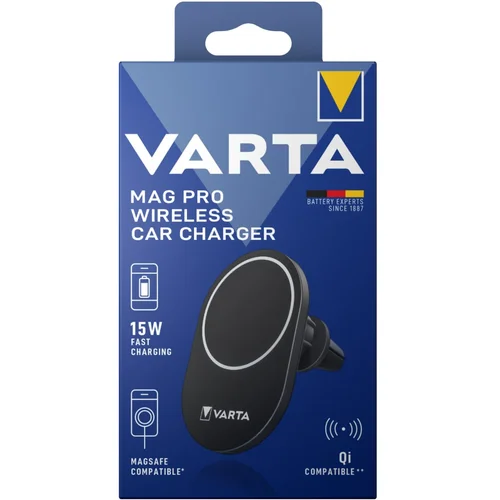 Varta Mag Pro Qi Wireless Car Charger 15W 57902101111 - Bežični auto punjač