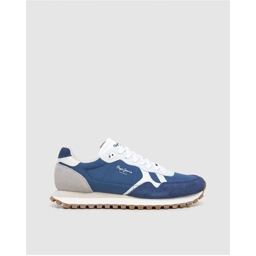 PepeJeans Nizke superge PMS40034 BRIT ON MASTER M Modra Slike