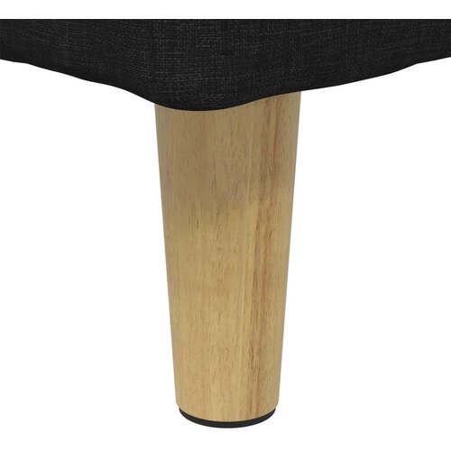  Otoman za pohranu s jastukom Crna 40 x 40 x 45 cm tkanina - Crna 40 cm tkanina Slike