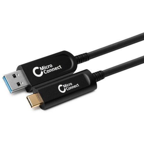 MicroConnect Kabel optični USB C-A 3.2, 10m, črn Gen 2x1, 10Gbps, 5V/800mA, AOC, (5000117569) Cene