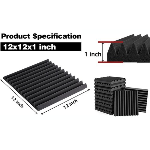 INF Zvočno vpojne penaste plo&scaron;če Black M 24-paket, (22106155) Cene