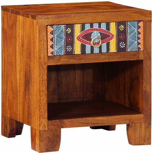  Noćni ormarići 2 kom 40 x 34 x 46 cm masivno bagremovo drvo Smeđa 40 x 35 x 45 cm Slike