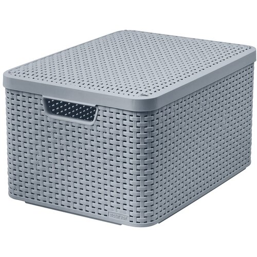 Curver plava kutija za odlaganje s poklopcem Style, 30 l Cijene
