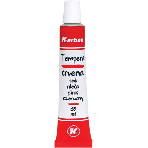 Karbon Tempera barva v tubi, rdeča, 18 ml Cene