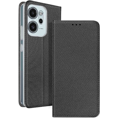 AVIZAR Ovitek za Oppo Reno14 F / FS z rebrastim učinkom, z držalom za kartice in funkcijo stojala, Črna, (5000190314) Cene