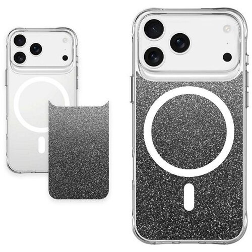 Max Mobile MM TPU IPHONE 17 PRO MAX DROP-PROOF PURE MAGSAFE clear/glitter 2in1 Cene