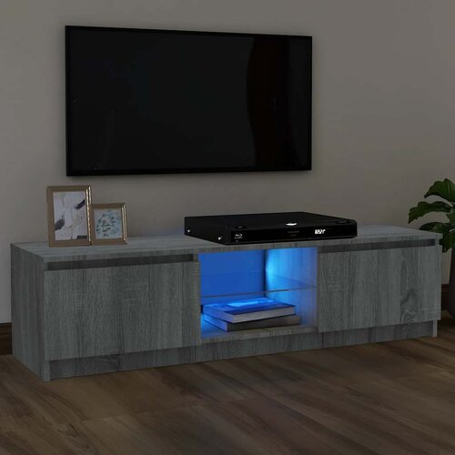 TV ormarić s LED svjetlima boja hrasta sonome 120x30x36 cm Cijene