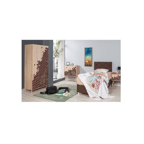 Hanah home Ormar Stil 90x192x52cm Hrast Slike