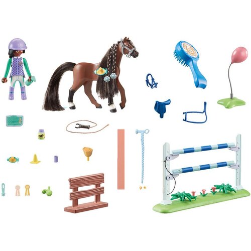 Playmobil 71355 - Horses of Waterfall - Zoe & Blaze mit Turnierparcours - 1 k. Cene