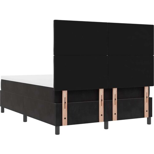 VidaXL Box Spring Krevet s Madracem Crni 160x200 cm Bar&amp;scaron;un Slike