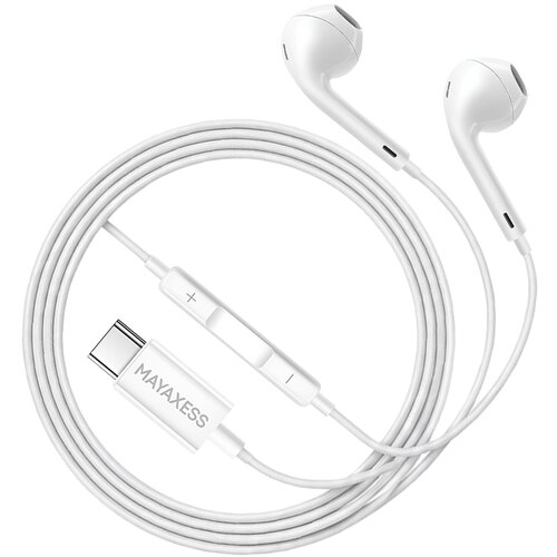 Oem Mayaxess, Žične USB-C slu&scaron;alke z vgrajenim mikrofonom za Pixel 8, Bela, (5000299406) Cene