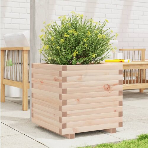 VidaXL Vrtna sadilica 50 x 50 x 49 5 cm od masivne borovine Slike