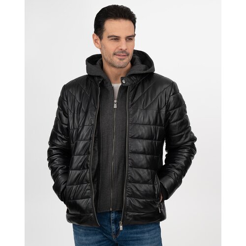 La Force Fashion mu&scaron;ka  invento kožna jakna teodor - crna Cene