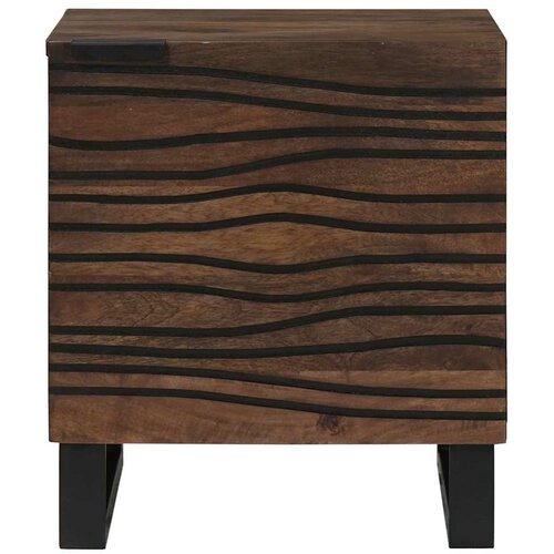  Noćni ormar 2 pcs Orah 40 x 33 x 46 cm Konstruirano drvo Slike