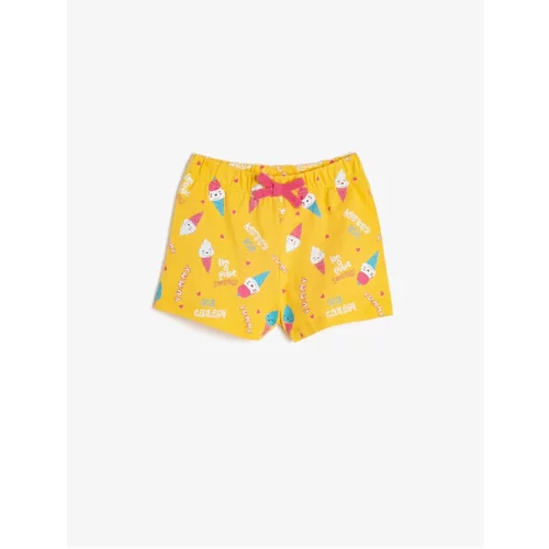 Koton Baby Girl Yellow Shorts & Bermuda