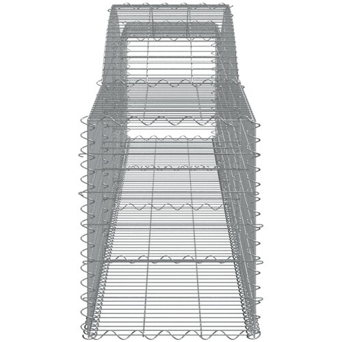 Gabionska ko&amp;scaron;ara s lukom 400x50x60/80 cm pocinčano željezo Slike