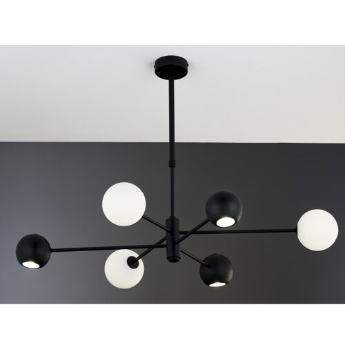 Jupiter 1997 - luster na &amp;scaron;ipci MOKA 3xGU10/10W/230V + 3xG9/10W/230V crna/bela Slike